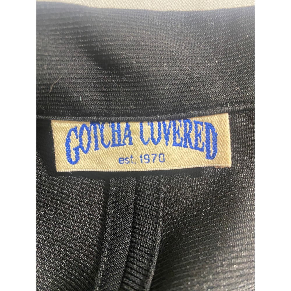 Gotcha Covered Blazer Women S Black Excellent Zip Front Ribbed Knit Jacket - Picture 3 of 9